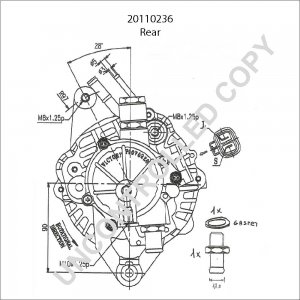 20110236 | PRESTOLITE LEECE NEVILLE | ALTERNATOR 12V 95A MITSUBISHI PAJERO 20110236 20110236