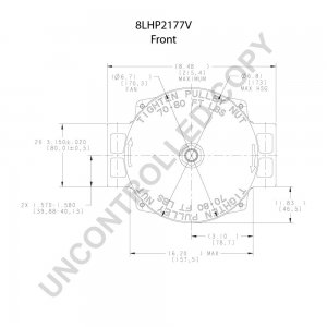 8LHP2177V | PRESTOLITE LEECE NEVILLE | ALTERNATOR 8LHP2177V 